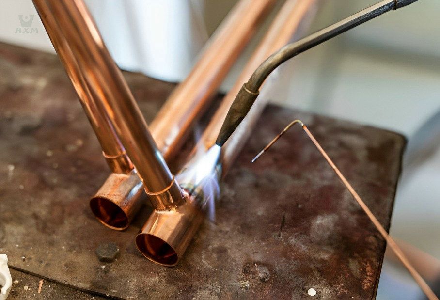 weld copper pipe